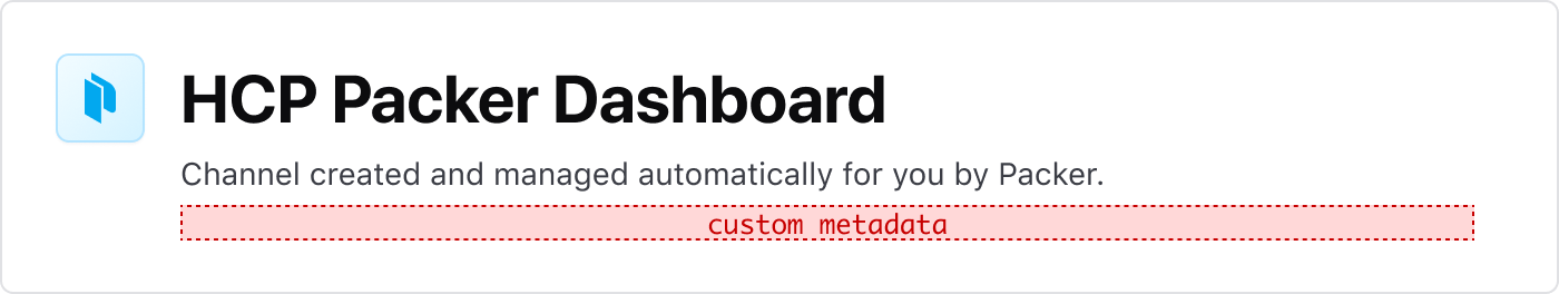 Page Header custom metadata