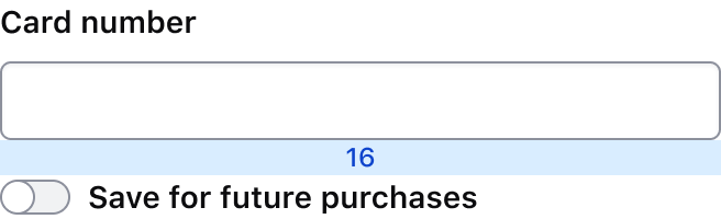 Organizing different field types